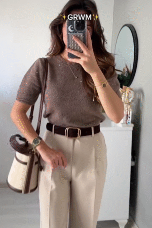 Slim Fit Solid Cut Out Knitted O-Neck Thin Pullover Wool Sweater