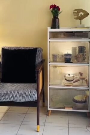 Armchair and Storage Cabinet